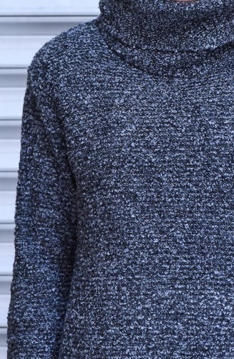 iLMEK Knitwear Long Sweater 4022-03 Gray 4022-03