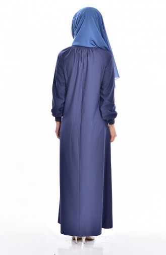 Indigo Hijab Dress 0021-09
