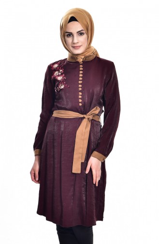 Dark Claret Red Tuniek 1034-01