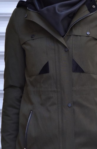 Dark Khaki Raincoat 35767-06