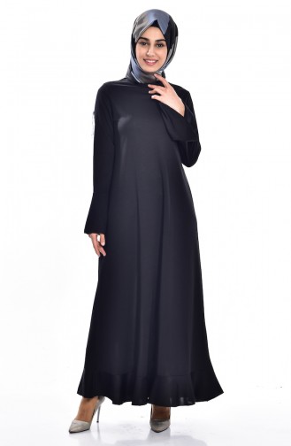 Black Hijab Dress 0071-04