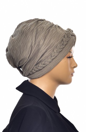 Khaki Ready to Wear Turban 1001-14