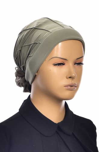 Fertige Kopftuch Bonnet 1006-04 Khaki 1006-04