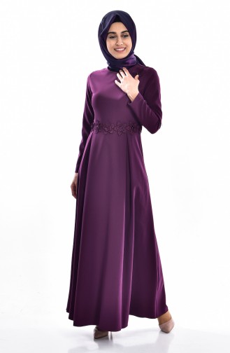 Purple Hijab Dress 0134-05