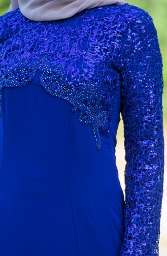 فستان شيفون  يتميز بتفاصيل من الترتر الامع  99132-02