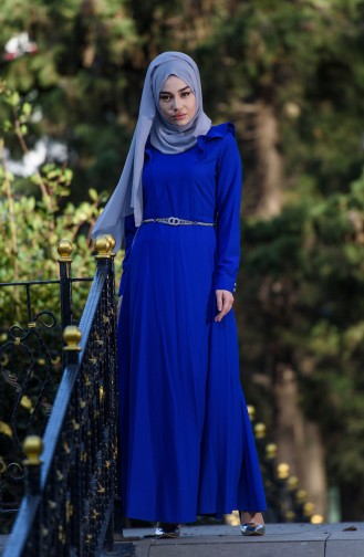 Saxon blue İslamitische Jurk 7546-05