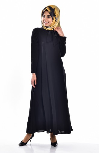 Black Hijab Dress 4102-02