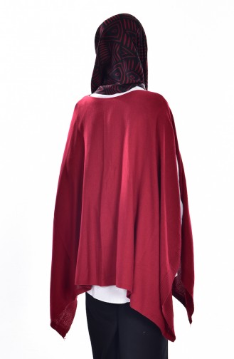 Claret Red Poncho 10910-02