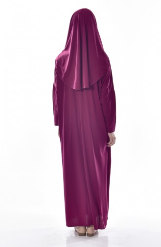 Sefamerve Robe de Prière Pratique a Sac 9500-03 Fushia 9500-03