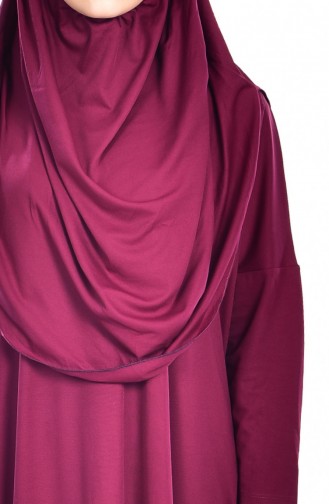 Fuchsia Hijab Dress 9500-03