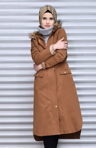 Brown Trench Coats Models 7229-06