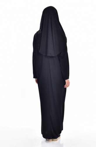 Black Hijab Dress 9500-01