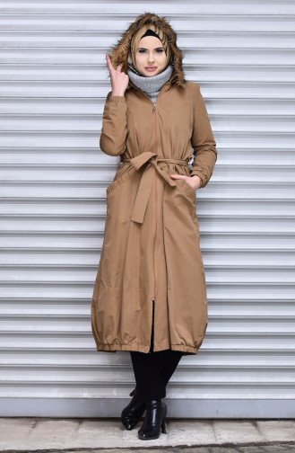 Trench Coat a Fermeture 7173-02 Tabac 7173-02