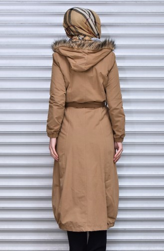 Trench Coat a Fermeture 7173-02 Tabac 7173-02