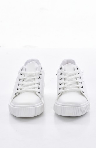 White Sport Shoes 0778-08