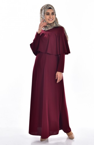 Robe Hijab Bordeaux 4017-09