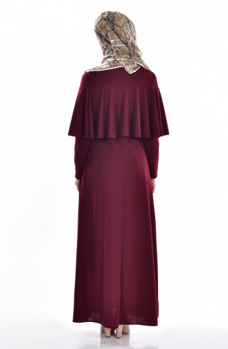 Robe Hijab Bordeaux 4017-09