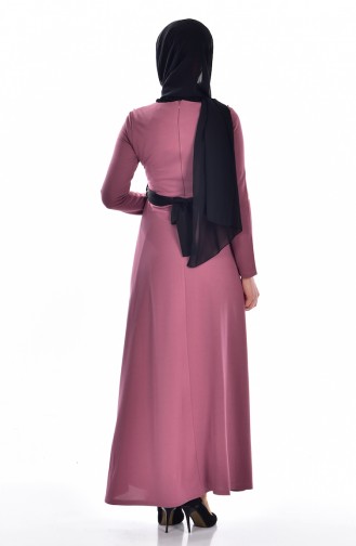 Dusty Rose Hijab Dress 2146-04