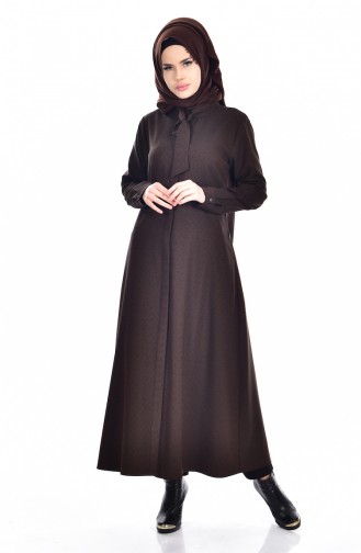فستان بتصميم مع رباط و جيوب  7002-02