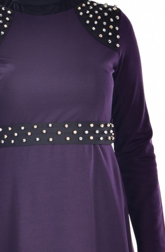 Purple Hijab Dress 2146-06