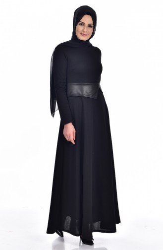 Black Hijab Dress 2139-01