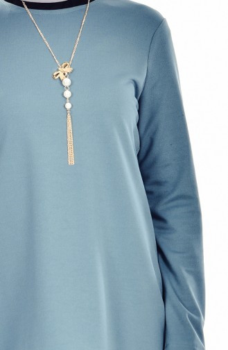 Ensemble Deux Pieces Blouse Jupe 5110-08 Vert Menthe 5110-08