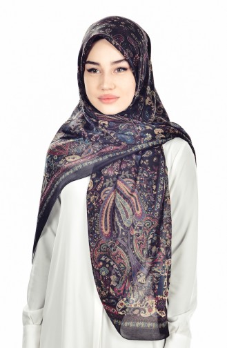 Karaca XXL Baumwoll Kopftuch  90416-05 Schwarz Grün 05