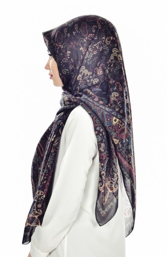 Karaca XXL Baumwoll Kopftuch  90416-05 Schwarz Grün 05