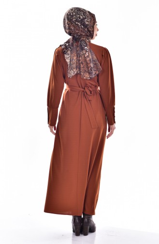 Tan Hijab Dress 5079-01