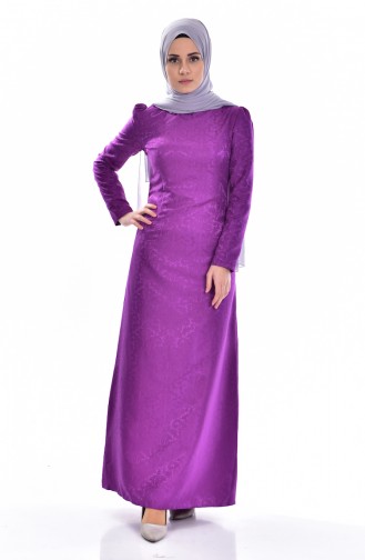 TUBANUR Jaquard Dress 2772-27 Light Purple 2772-27