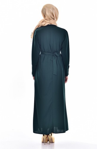 Emerald Green Hijab Dress 5079-05