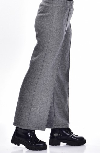 Jacquard Waist Elastic Trousers 1001 A-02 Grey 1001A-02