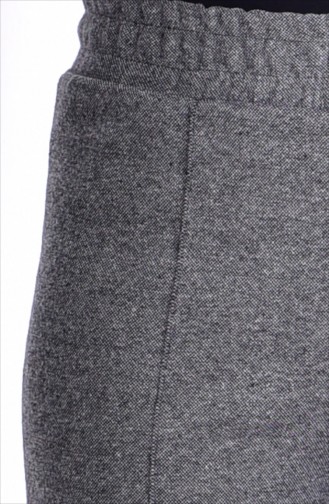 Jacquard Waist Elastic Trousers 1001 A-02 Grey 1001A-02