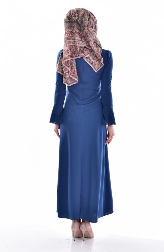 Indigo Hijab Dress 1163-11