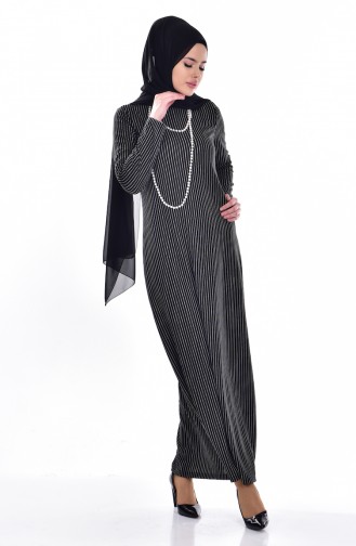 Black Hijab Dress 1632-01