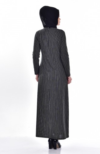 Black Hijab Dress 1632-01