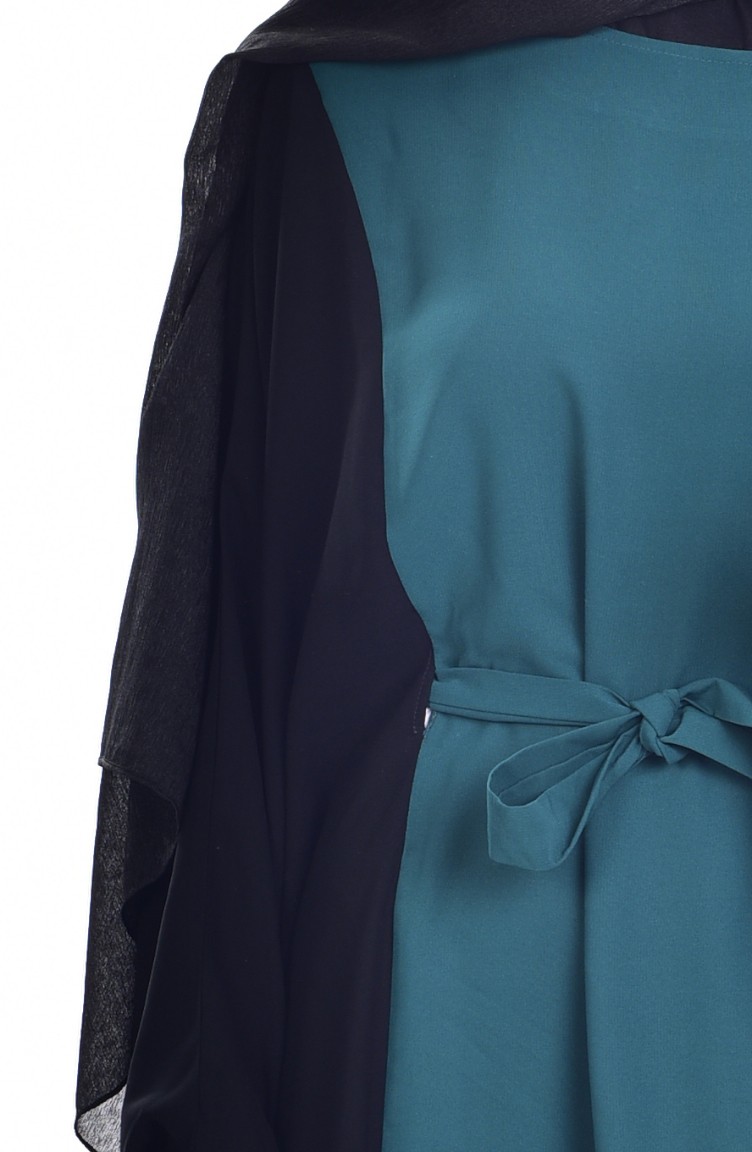 Emerald Green Abaya 6437-01 | Sefamerve