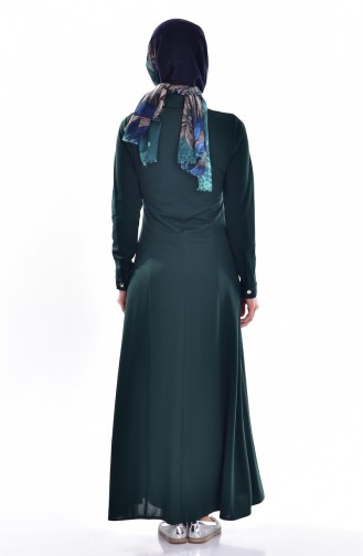 فستان أخضر زمردي 3431-06