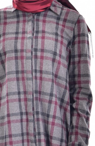 Checkered Shirt 21088-02 Grey 21088-02