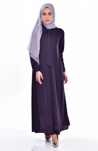 Purple Hijab Dress 4102-06