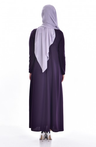 Purple Hijab Dress 4102-06