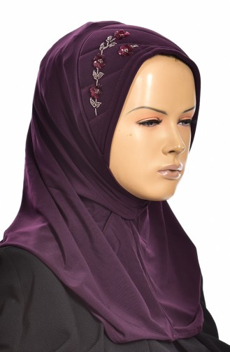 Plum Ready to Wear Turban 1004-04