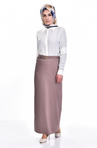 Pen Skirt with Belt 2040-02 Mink 2040-02