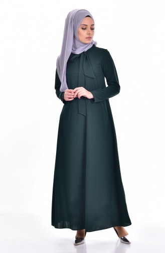 Emerald Green Hijab Dress 4102-05