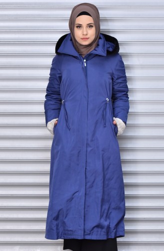 Hooded Trench Coat 5047-03 light Navy 5047-03