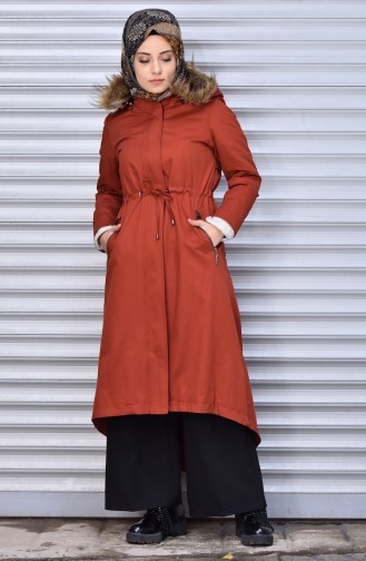 Trench Coat Couleur brique 5060-06