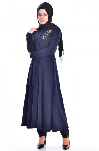 Tunic with Belt 4094-04 Navy Blue 4094-04