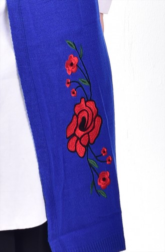 Embroidered Knitwear Vest 3157-04 Saxon Blue 3157-04