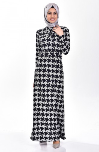 Robe avec Ruban 5006-02 Noir 5006-02