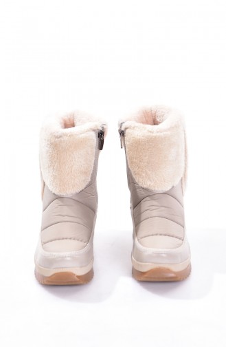 Beige Boots-booties 0214A-04